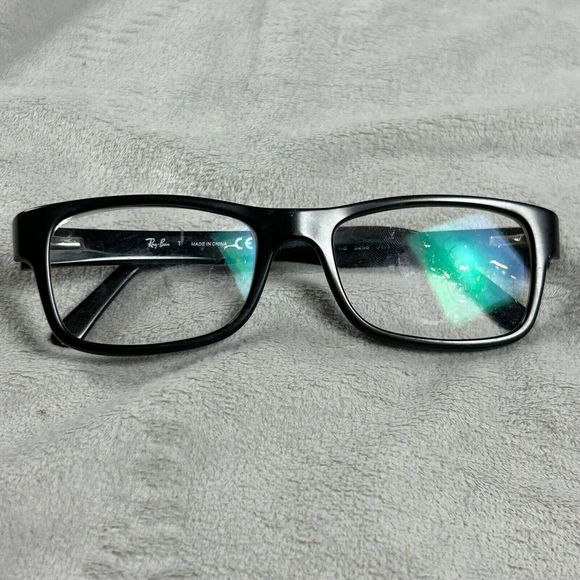 Ray Ban Eyeglasses Black Rectangular Frame Only Classic RB 5268 5119 50-17 135 - Picture 7 of 7